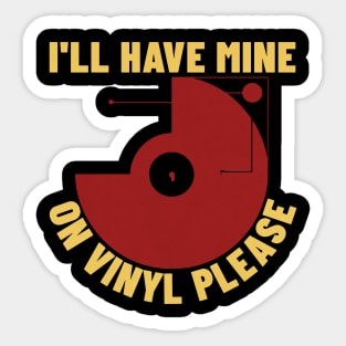 Vintage Audio - Retro LP Vinyl Record And Turntable Art T-Shirt Sticker